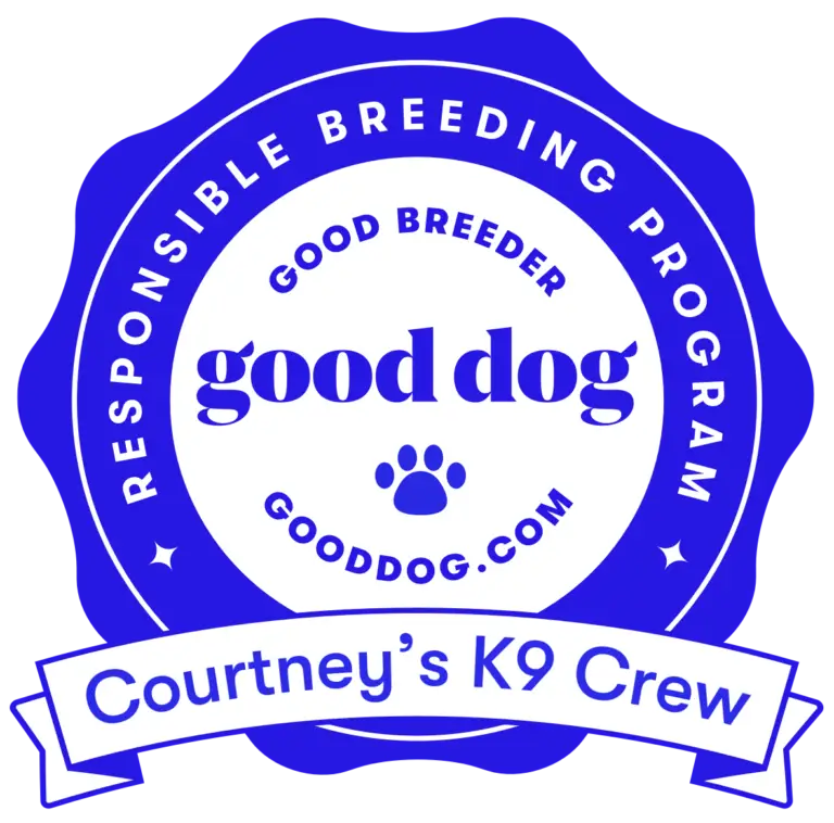 Responsible Breeding Program GoodDog Breeder Courtney's K9 Crew